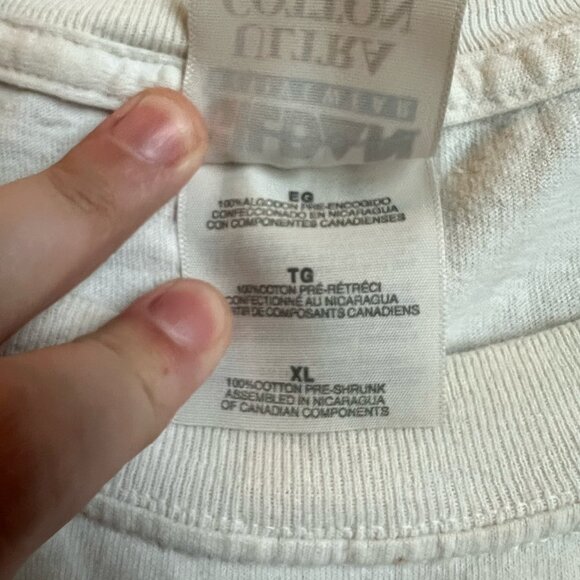 Y2K NFL Philadelphia Eagles Signed T-Shirt White Logo Gildan Size XL - Picture 5 of 6